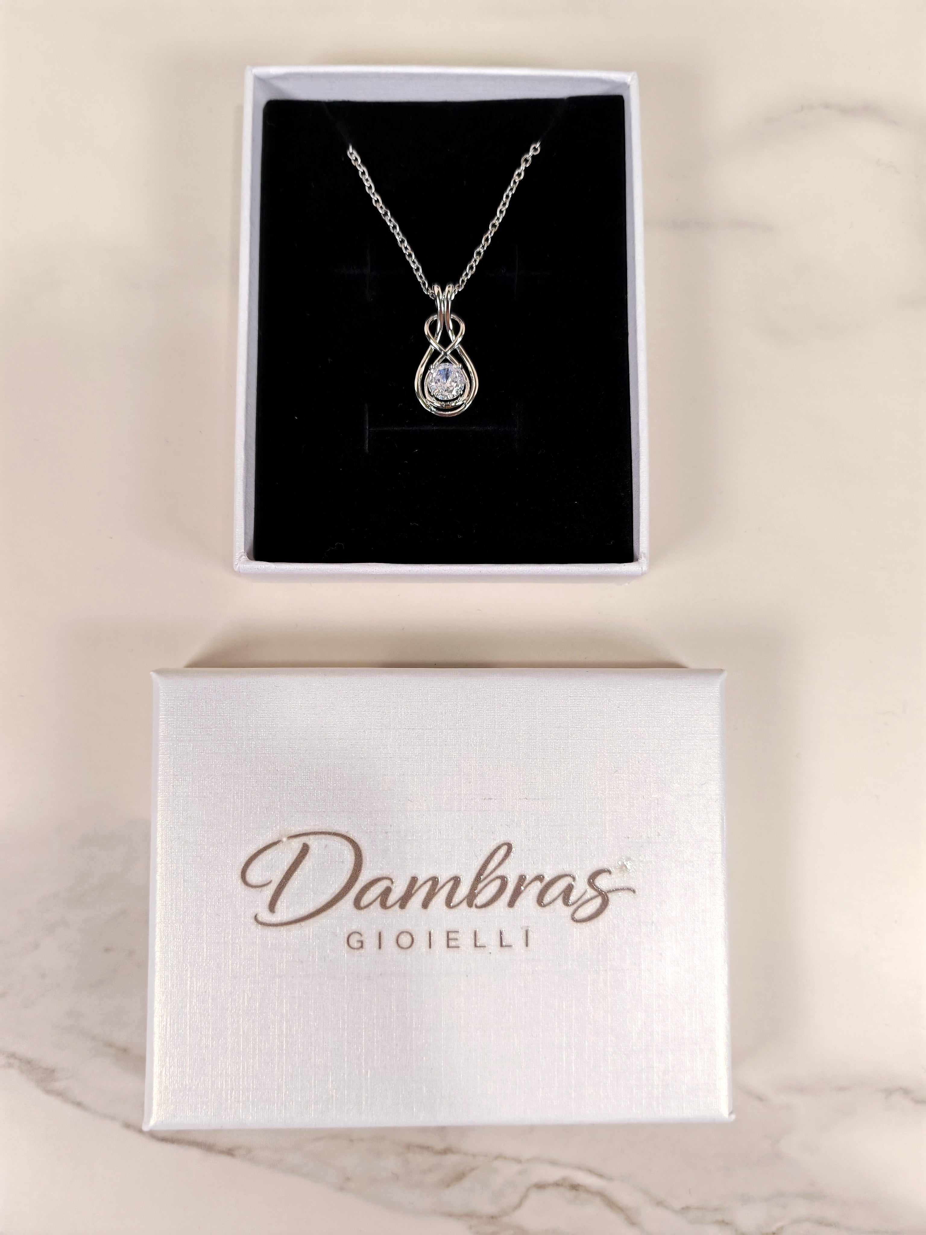 Collana Goccia Intreccio di Luce