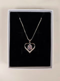 Collana Cuore Luminoso con Zircone Centrale