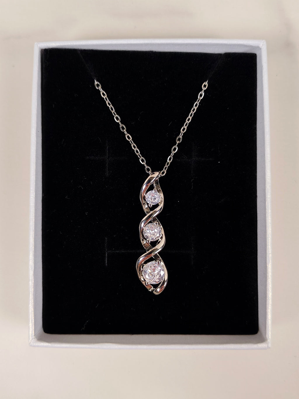 Collana Luce di Stelle con Triplo Zircone Brillante