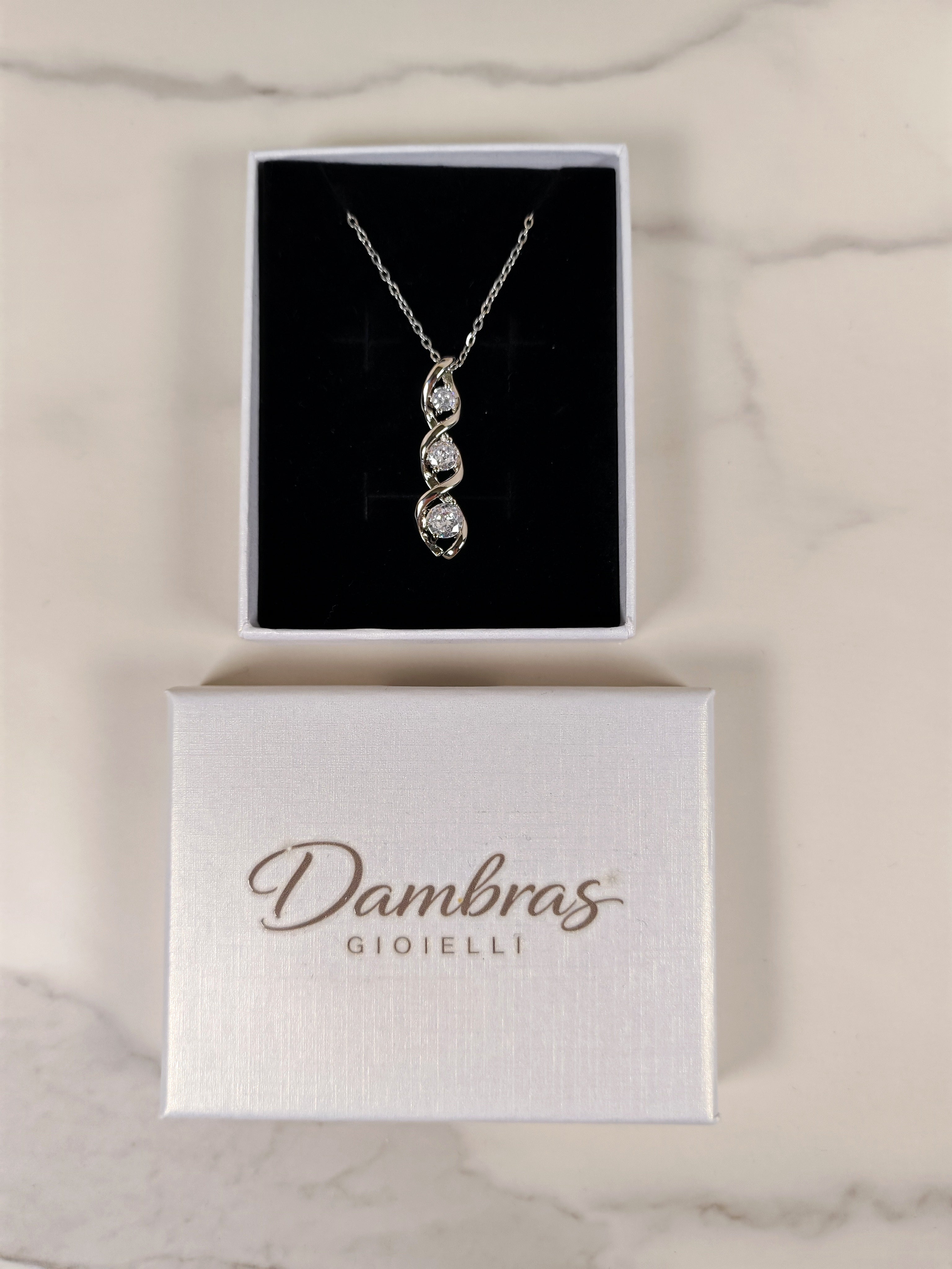 Collana Luce di Stelle con Triplo Zircone Brillante