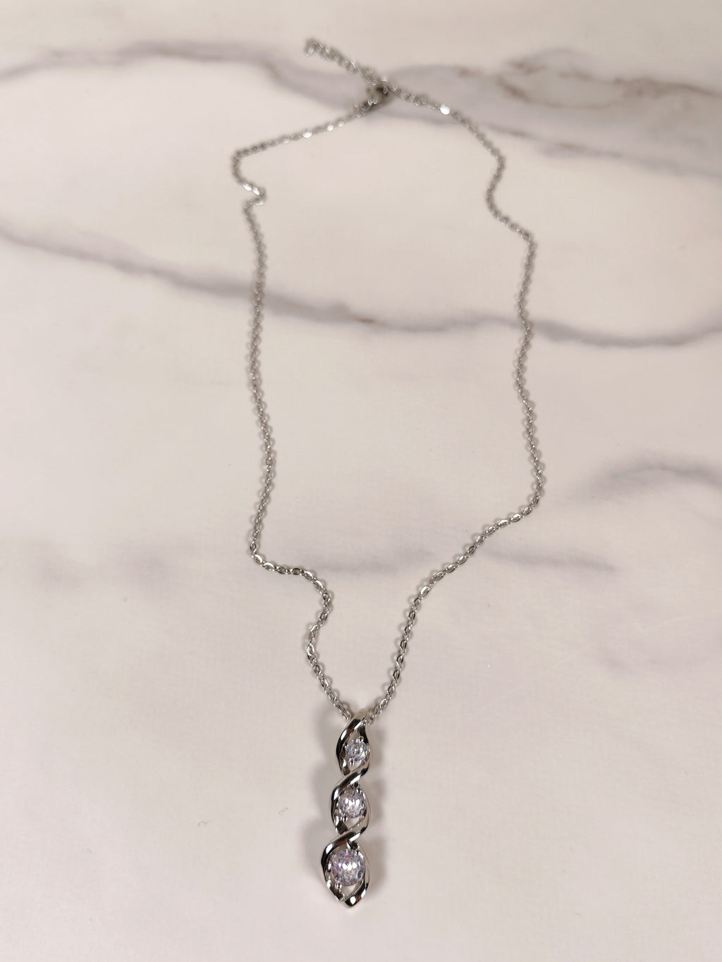 Collana Luce di Stelle con Triplo Zircone Brillante