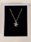 Collana Girocollo Quadrifoglio Silver con Punti Luce in Zircone