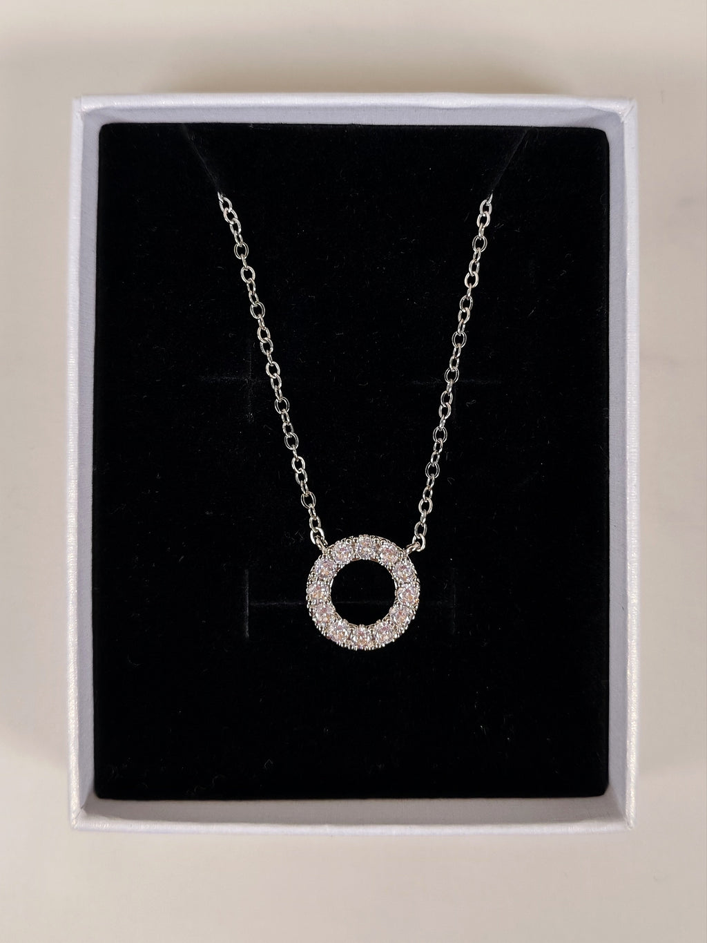Collana Cerchio Luminoso con Zirconi - Collezione Dambras