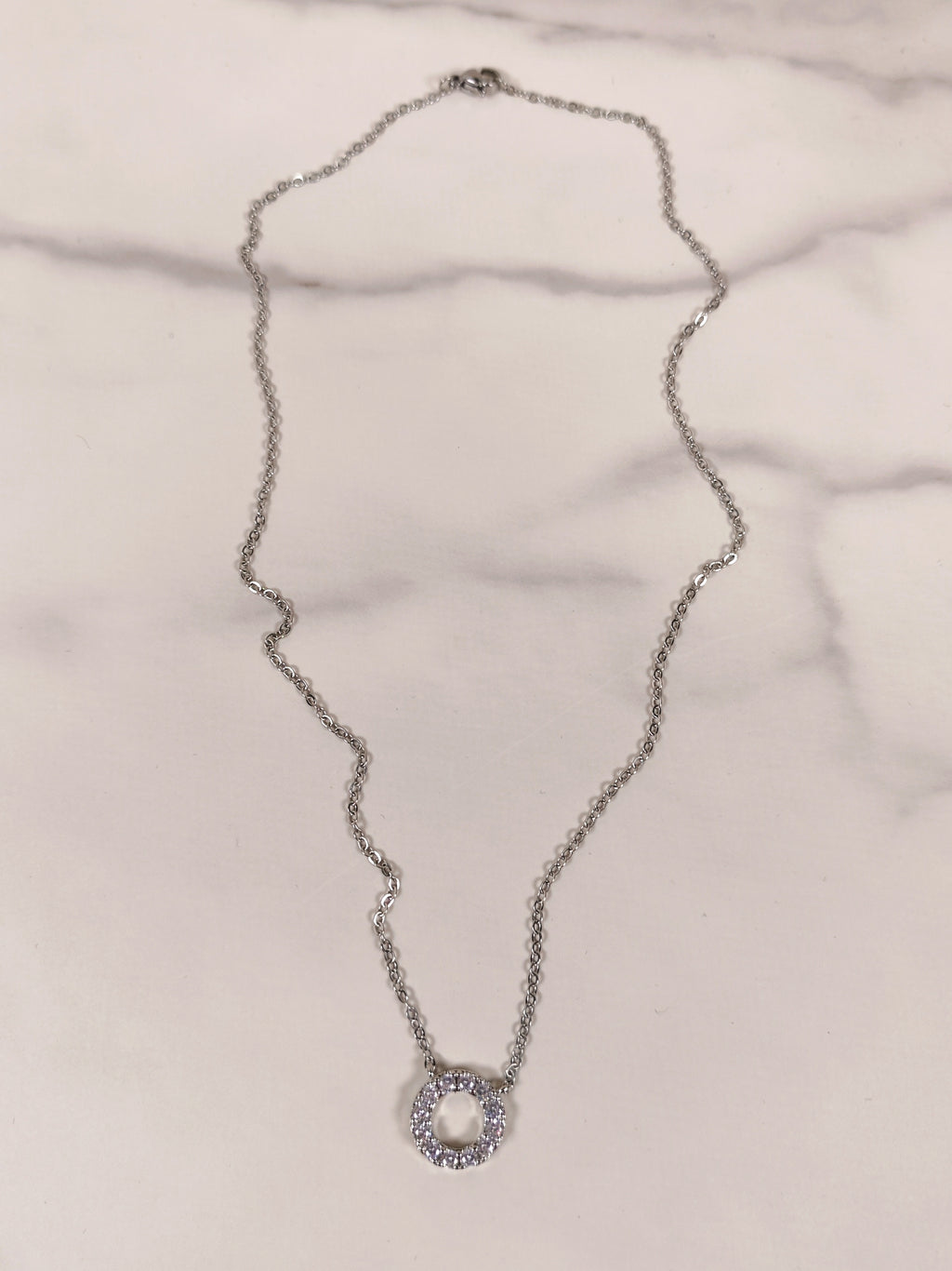 Collana Cerchio Luminoso con Zirconi - Collezione Dambras