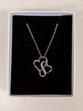 Collana con Ciondolo a Cuori Intrecciati - Luce e Amore