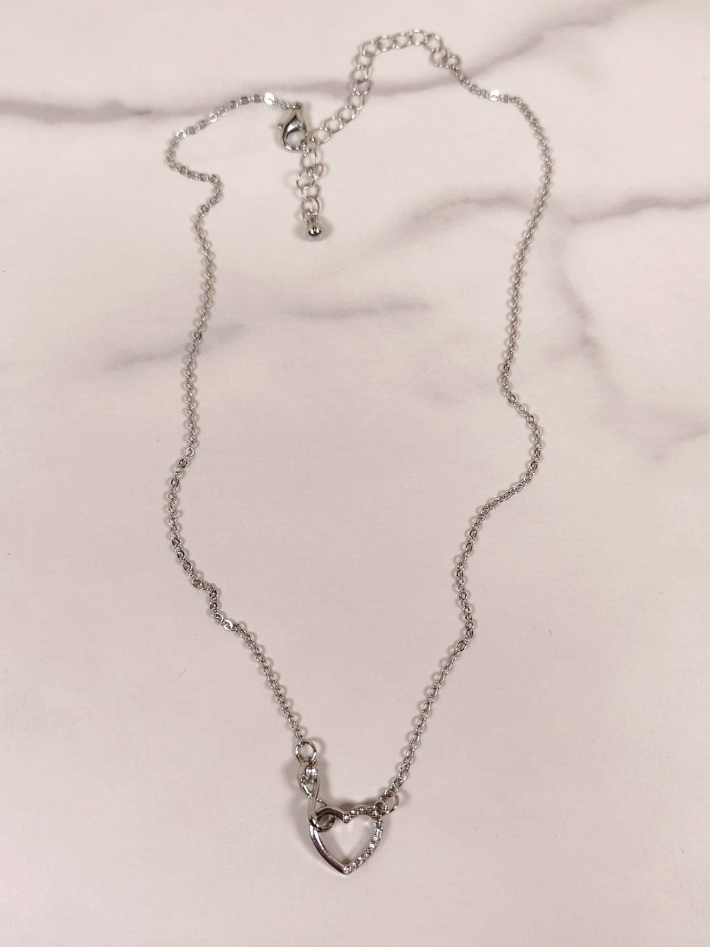Collana Cuore Infinito con Zirconi Luminosi